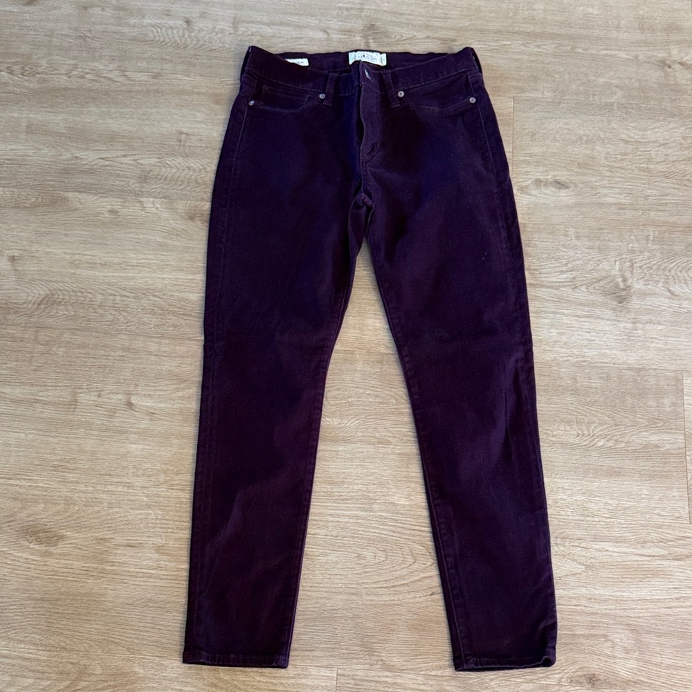 Lucky Brand Women’s Skinny Corduroy Jeans in Deep Plum